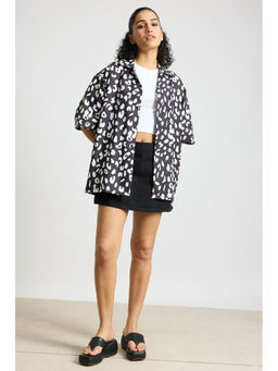 FREAKINS - Black Printed Womens Shirt