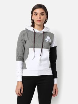 Campus Sutra - Women Colorblock Stylish Casual Sweatshirt