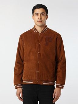 Pepe Jeans - Brown Embroidered Men Jackets
