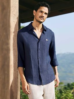 Andamen - Men European Linen Solid Regular Fit Shirt