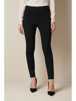 Friends Like These - Solid Bengaline Skinny Leggings-Black
