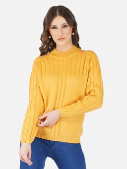 JOE Hazel - Women Mustard Colour Pina Colada Jumper