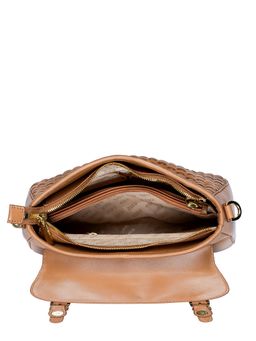 Eske - Paloma Satchel Leather Handbag, Light Tan
