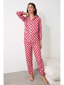 Trendyol - Pink Heart Pyjamas (Set of 2)