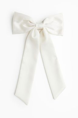 H&M - Women White Bow-Decorated Hair Clip