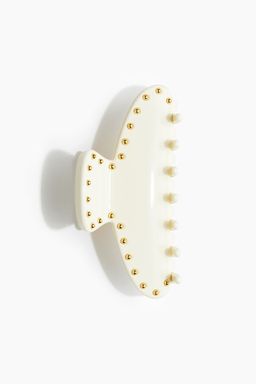 H&M - Women White Embellished Hair Claw