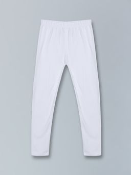 KiddoPanti - Girls Solid Ankle Length Lycra Legging