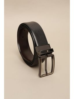Louis Philippe - Men Black Textured Formal Belt