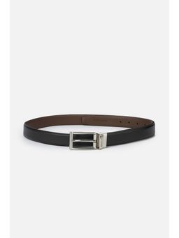 Peter England - Men Black Textured Formal Reversible Belt