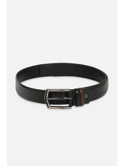 Peter England - Men Black Solid Formal Belt