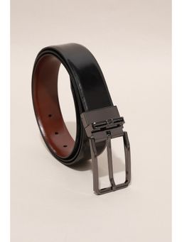Van Heusen - Men Black Solid Formal Reversible Belt