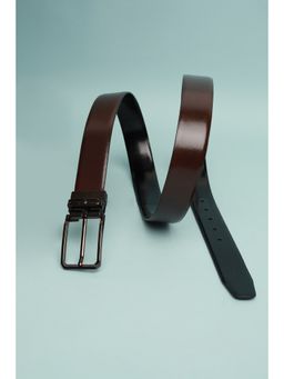 Van Heusen - Men Brown Textured Formal Belt