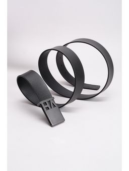 Van Heusen - Men Black Textured Formal Belt