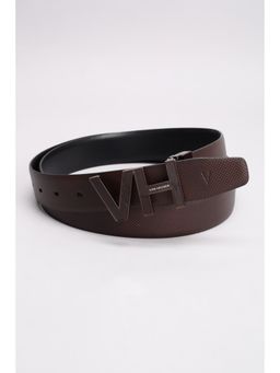 Van Heusen - Men Brown Textured Formal Belt