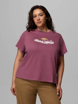 Columbia - Women Purple Graphic Printed T-Shirt