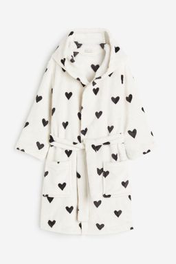 H&M - Boys & Girls White Fleece Dressing Gown