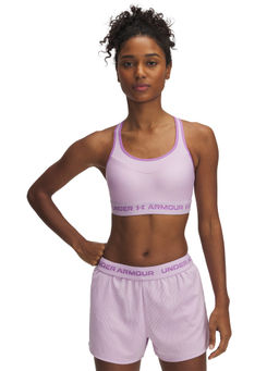 Under Armour - Purple High Support Crossback Strappy Sports Bra