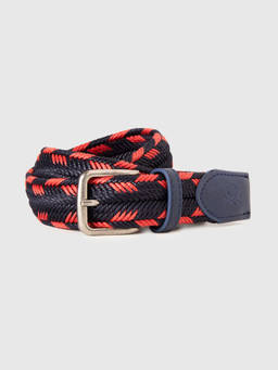 United Colors of Benetton - Red Polyester Textured Belt