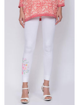 Biba - White Straight Leggings