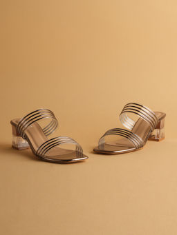 ERIDANI - Renee Gunmetal Transparent Heels
