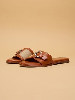 ERIDANI - Stacy Tan Buckle Flats