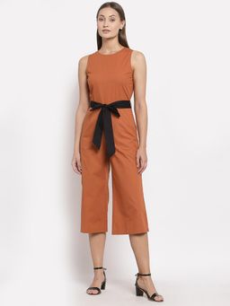 Ayrolane - Rust Tie Knot Jumpsuit