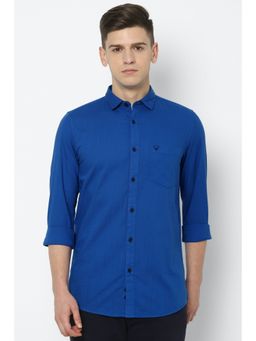Allen Solly - Men Blue Full Sleeves Casual Shirt