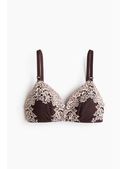 H&M - Women Brown Mama Padded Lace Nursing Bra