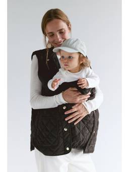 H&M - Women Brown Mama Before & After Babywearing Quilted Gilet