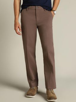 Dockers - Men Brown Mid Rise Straight Fit Trousers