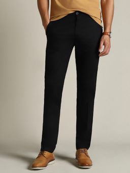Dockers - Men Black Mid Rise Slim Fit Trousers