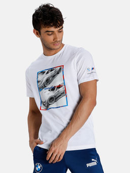 Puma - BMW M Motorsport Logo Graphic Tee Men White T-Shirt