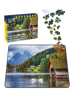Webby - Two White Swans Jigsaw Puzzle - 500 Pieces