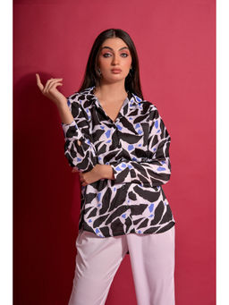 GARDEN PARTY - Multi-Color Viscose Full Sleeves Printed Shirt