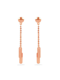 Candere by Kalyan Jewellers - 18K Rose Gold Lightweight Dangle Earring