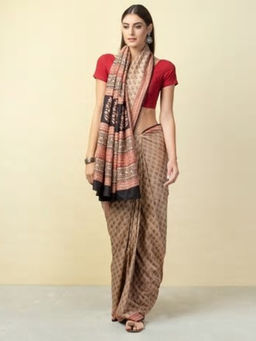 Fabindia - Silk Mulberry Bagh Print Sari
