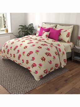 By ADAB - MSC Art Flower 400 TC Bed Sheet (Set of 3)