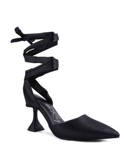 London Rag - Solid Black Heels