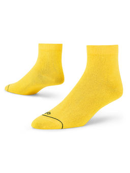 Dynamocks - Women Cotton Ankle Length Socks - Yellow