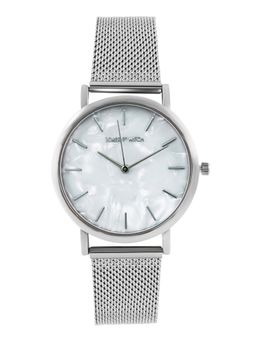 Joker and Witch - Joker & Witch Copenhagen White Dial Silver Mesh Strap Analog Womens Watch