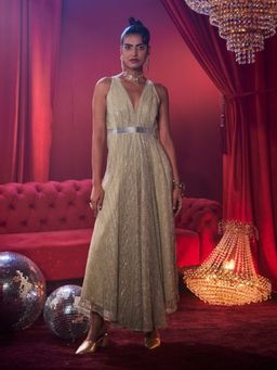 House of Fett - Shimmer Glitz Gold Jumpsuit