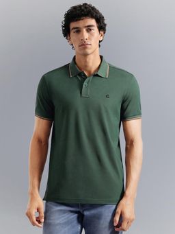United Colors of Benetton - Relaxed Fit Triblend Tipping Pique Polo T-Shirt