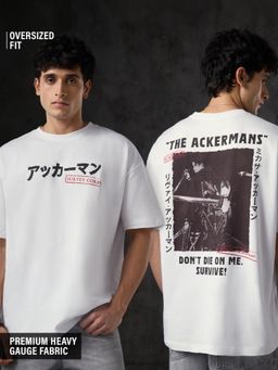 The Souled Store - Official Attack On Titan The Ackerman Men Oversized T-Shirt