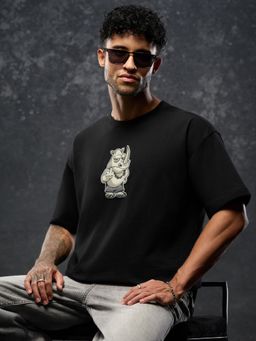 The Souled Store - Tss Originals Rhinoceros Men Oversized T-Shirt