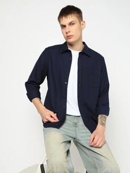 GAP - Men'S Solid Spread Collar Shirt