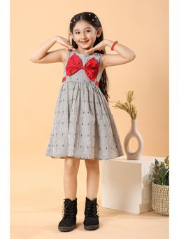 MASTARANG - Girls A-line Grey Dress