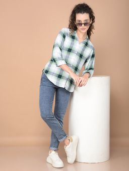 CRIMSOUNE CLUB - Womens Blue Straight Jeans