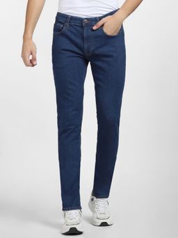 Jack & Jones - Blue Low Rise Ben Skinny Jeans