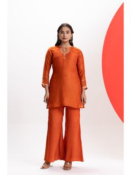 EESHA GUPTA - Orange Festive Co-Ord Set