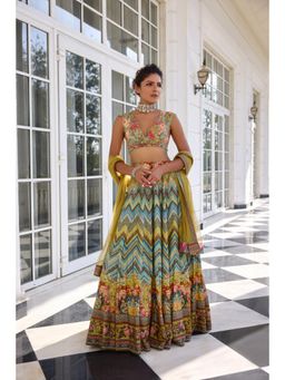 KALISTA - Multi-Colour Lehenga with Blouse and Dupatta